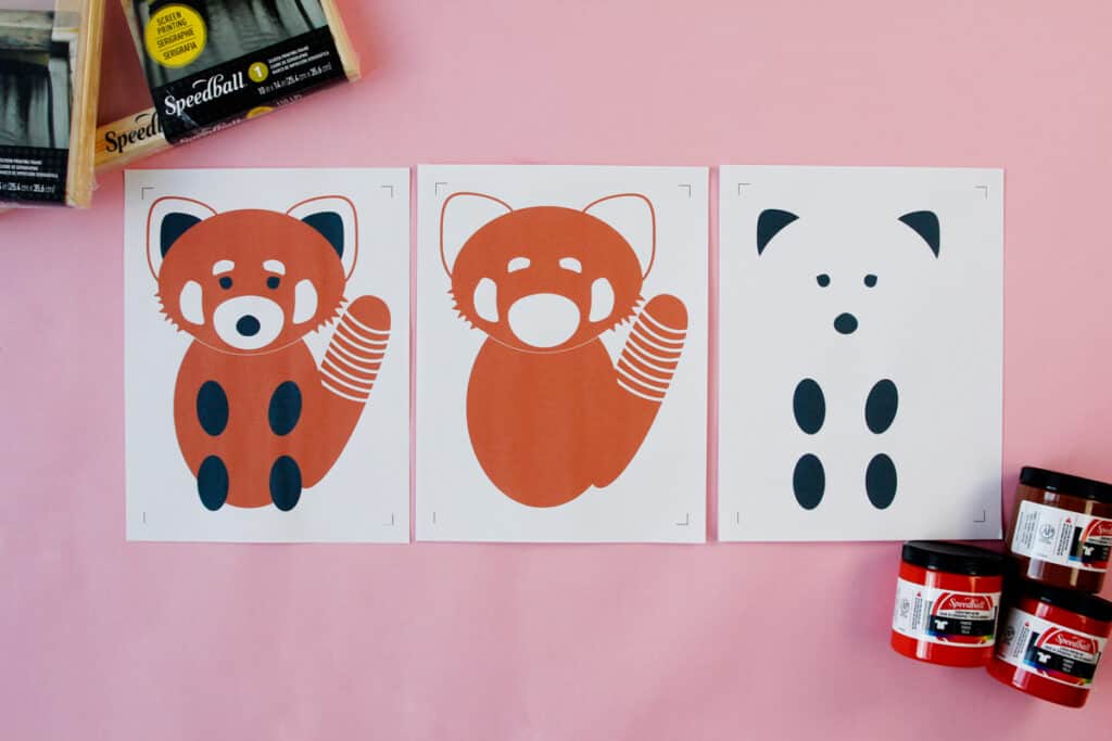 Red Panda Plush Toy | Silk Screen Printing Kit
