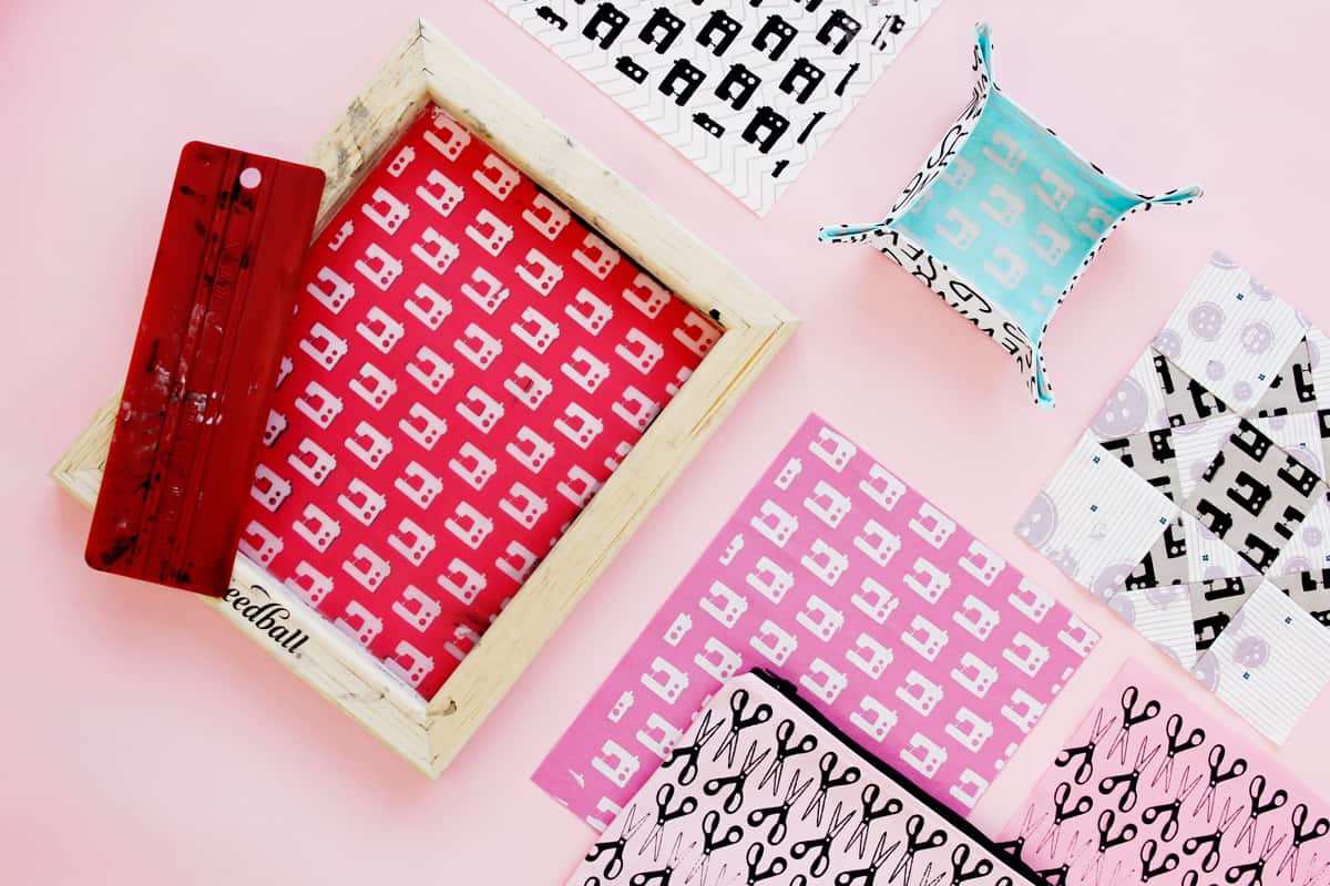 DIY Screenprinting with Speedball Speed Screens - see kate sew