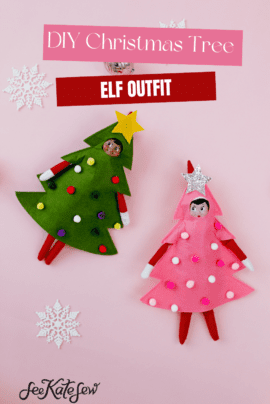 Elf on the Shelf Christmas Tree Outfit - see kate sew