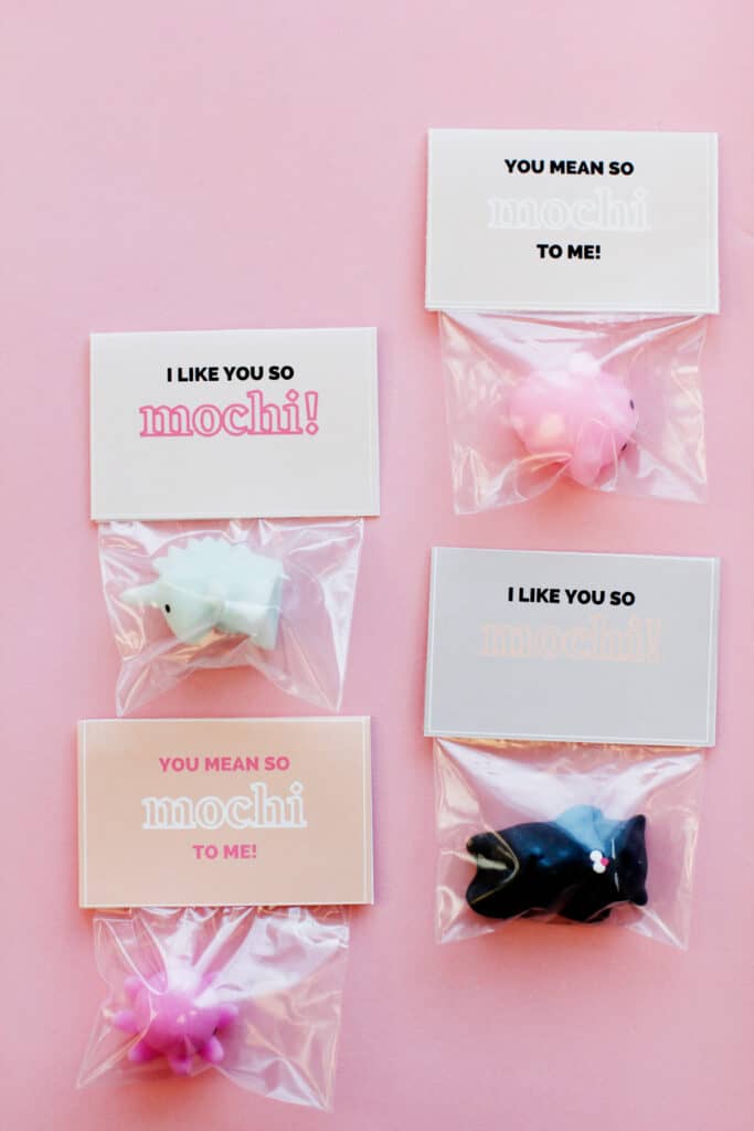 Mochi Valentines Printables see kate sew