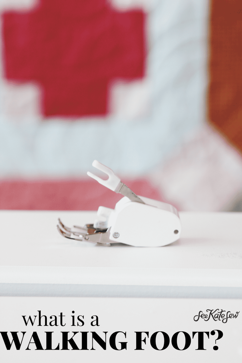 How to install a walking foot see kate sew