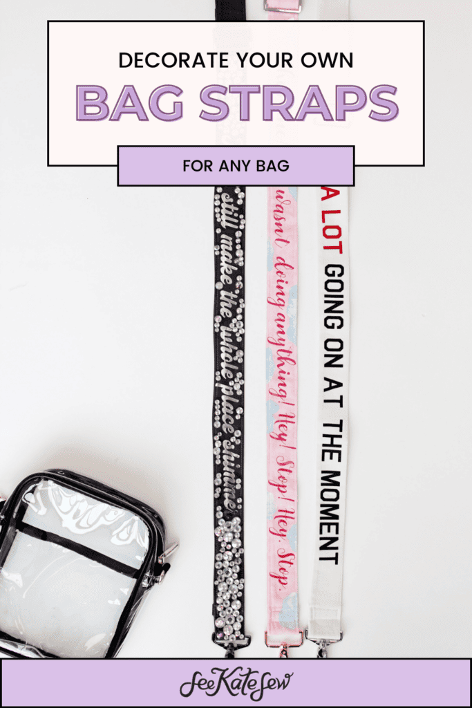 how to make an adjustable strap for a bag - see kate sew