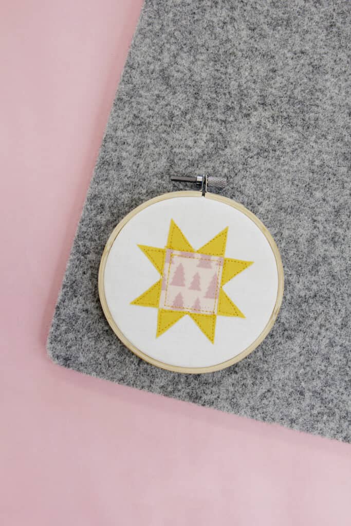 One Savvy Mom ™  NYC Area Mom Blog: Rudolph The Red-Nosed Reindeer Mini  Embroidery Hoop Ornament w/ Free Template - Kids Sewing Series at One Savvy  Mom™ Project #8
