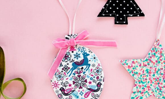 Fabric Christmas Tree Ornaments