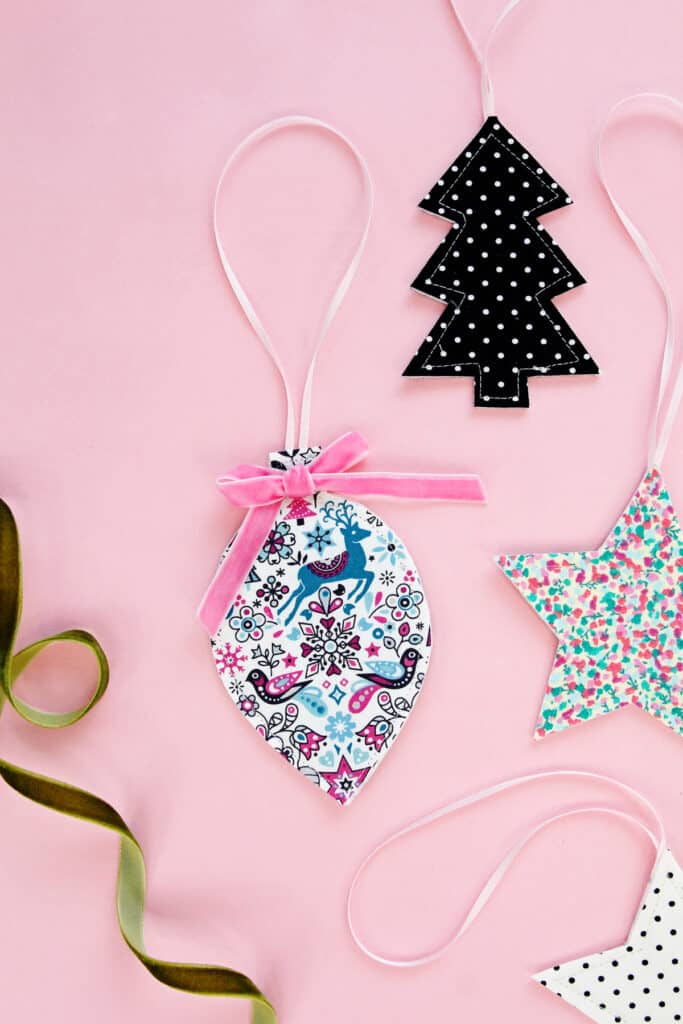 Fabric Christmas Tree Ornaments | Free Sewing Pattern