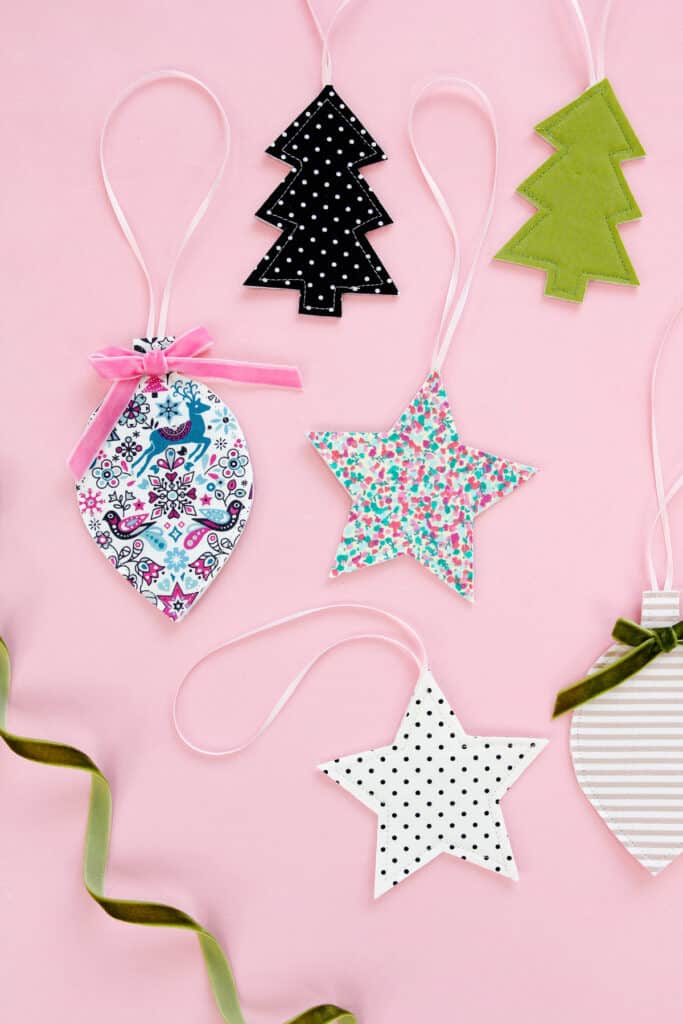 Fabric Christmas Tree Ornaments | Free Sewing Pattern