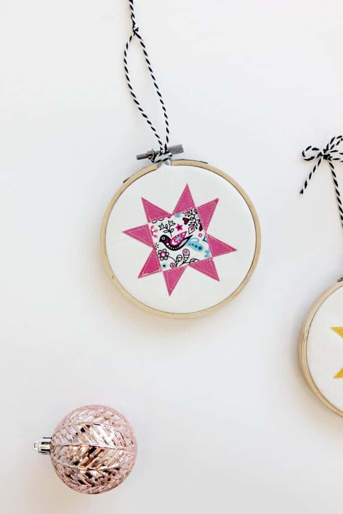 Tutorial: Embroidery Hoop Ornaments - The Classic Applique