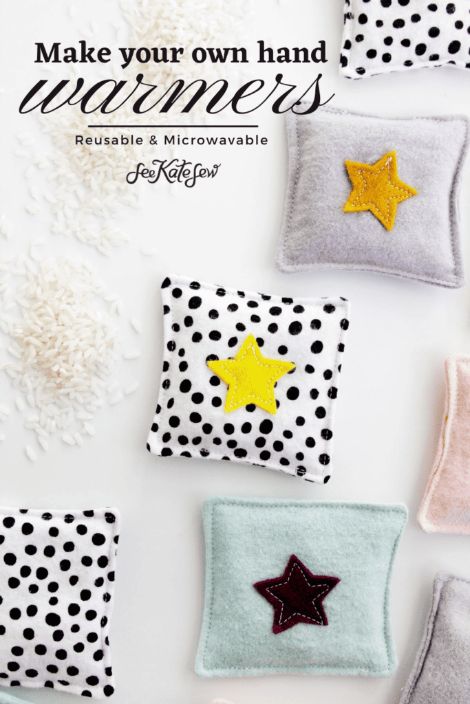 4 DIY Hand Warmers - How To Make + Free Pattern ⋆ Hello Sewing