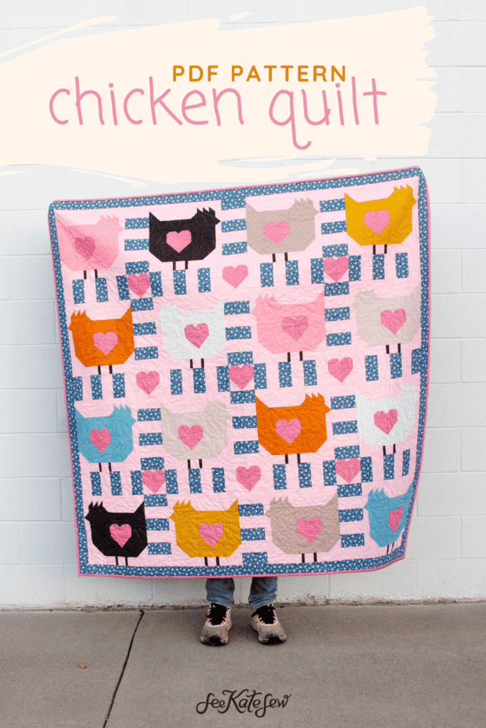 Chicken Quilt Pattern | The Chicken Coop Quilt | See Kate Sew