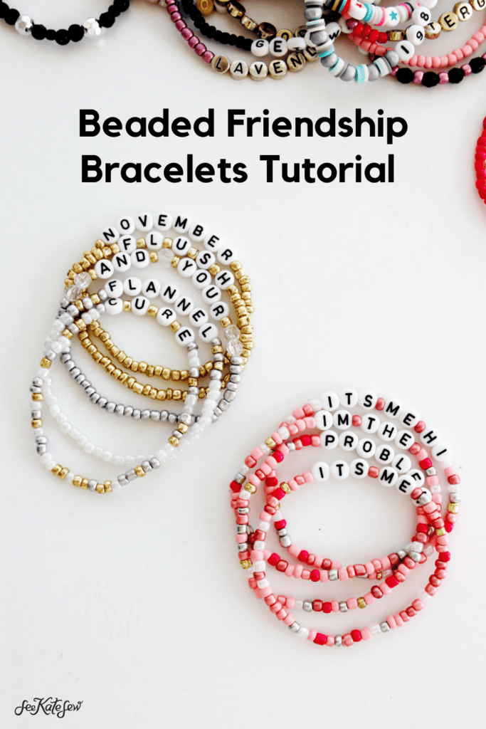 beaded friendship bracelets DIY - see kate sew