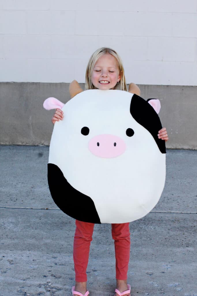 DIY Squishmallow Costume | Easy DIY Plush Costume | Cow Squishmallow