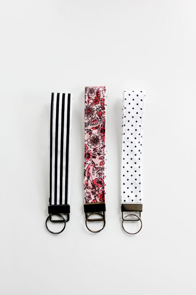 DIY Key Fob Wristlet Keychain Sewing Pattern - see kate sew