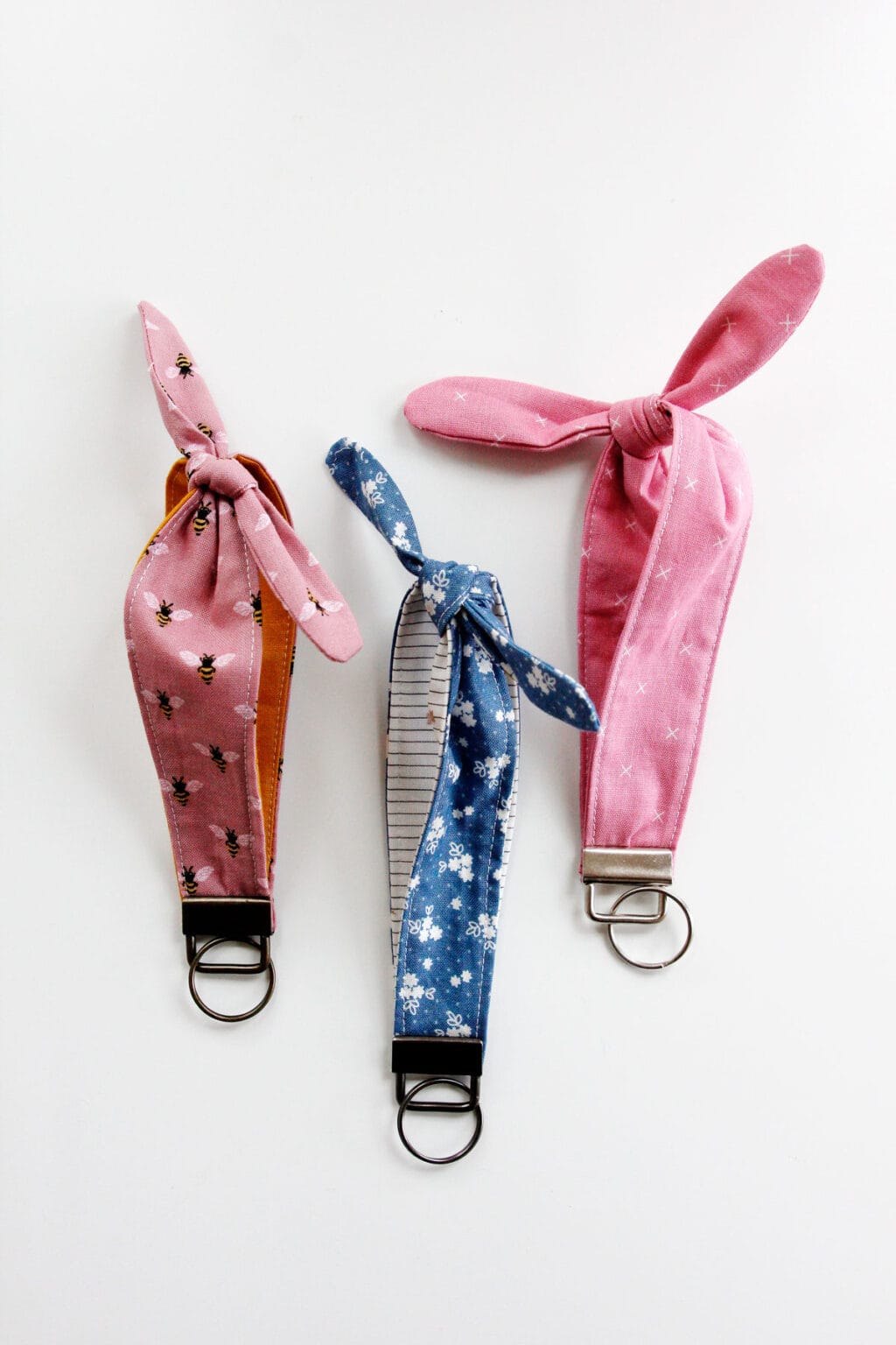 DIY Key Fob Wristlet Keychain Sewing Pattern see kate sew