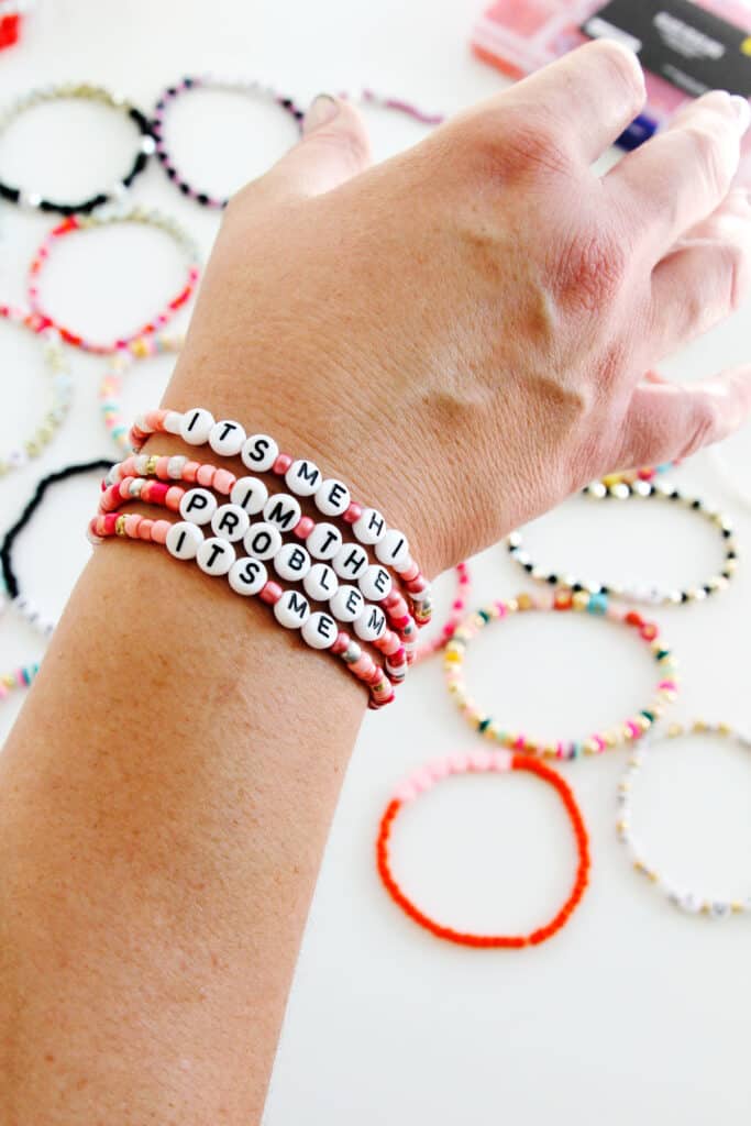 Letter bead hot sale bracelets vsco