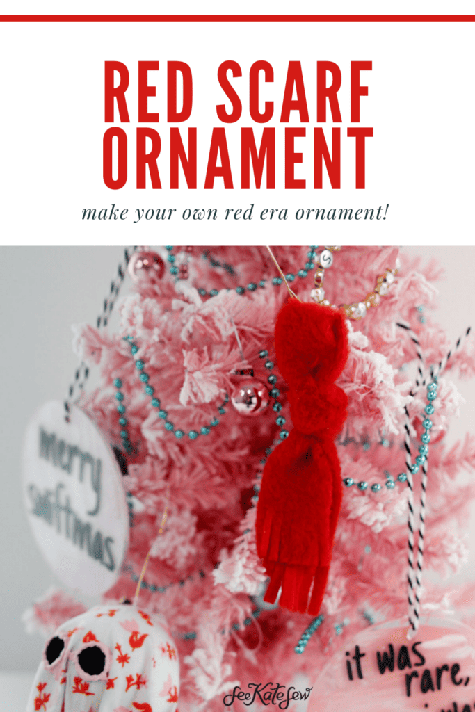 Red Scarf Ornament | Make your own All Too Well Ornament