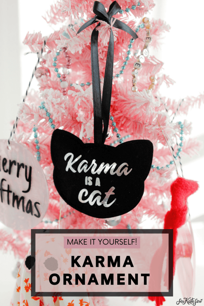 how to make a cat ornament | karma is a cat