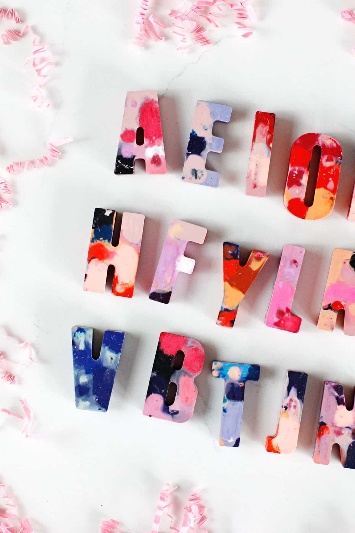 How to make crayon letters - fun way to recycle old crayons! - see kate sew