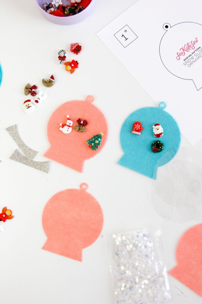 Sew a DIY Snowglobe Ornament with Glitter