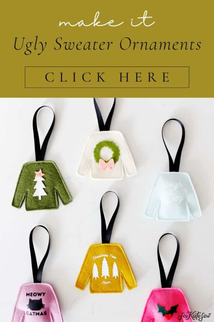 DIY Ugly sweater ornaments