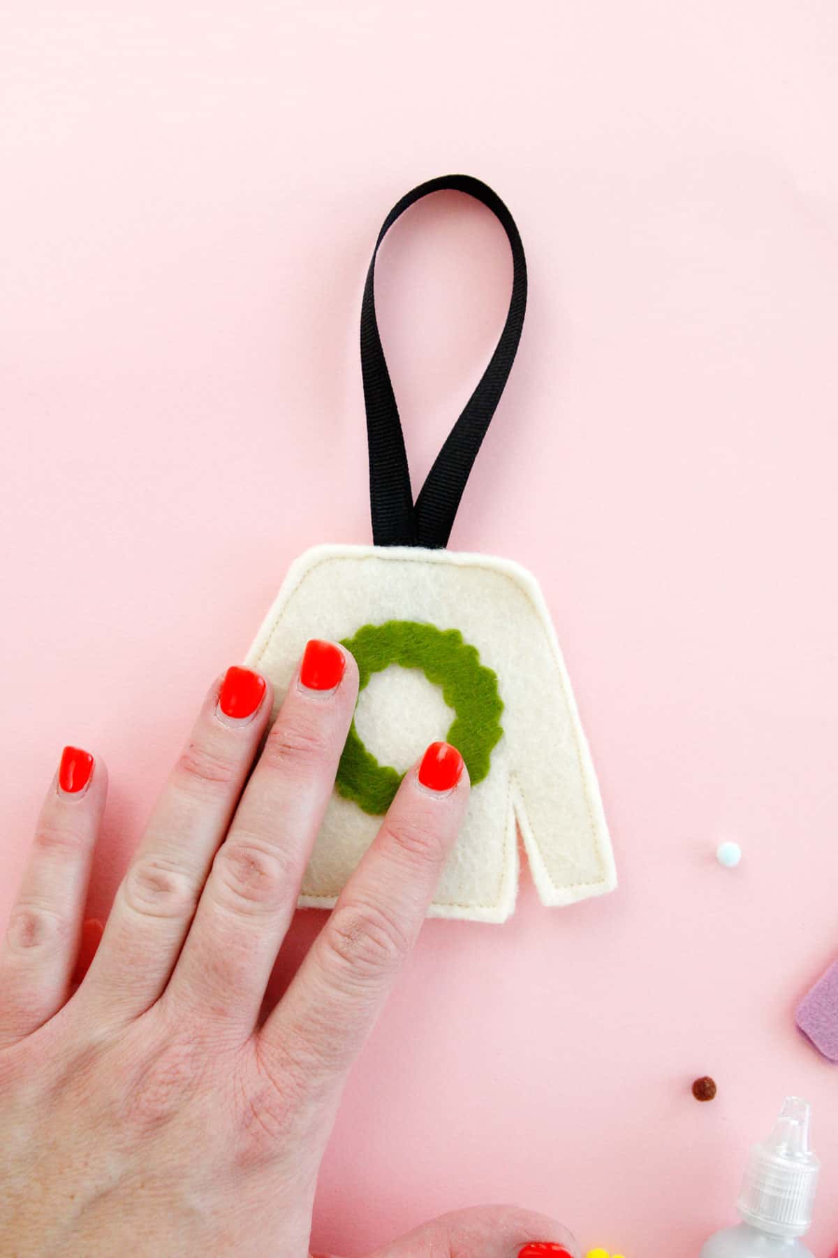 Ugly Christmas Sweater Ornaments DIY see kate sew