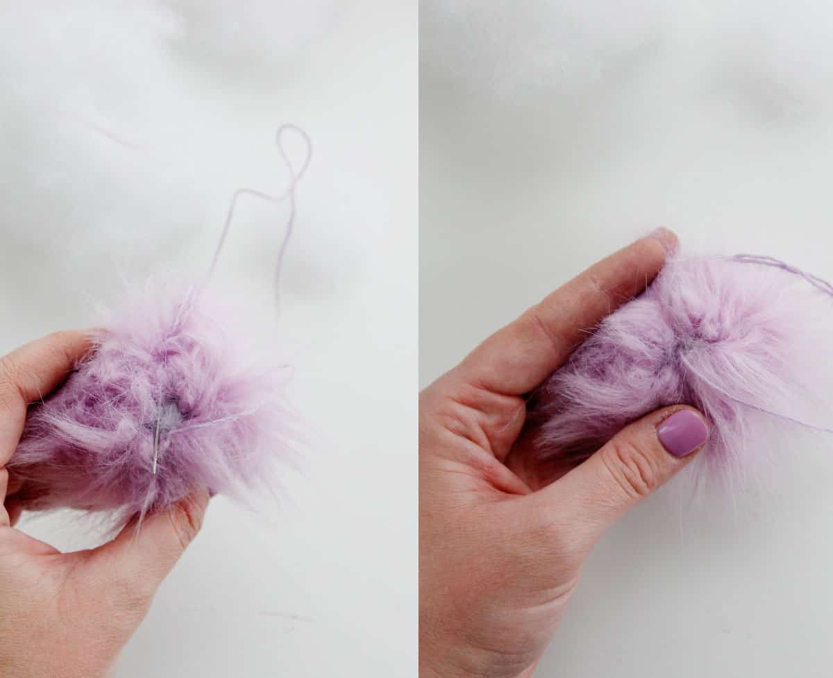 How to make faux fur pom poms see kate sew