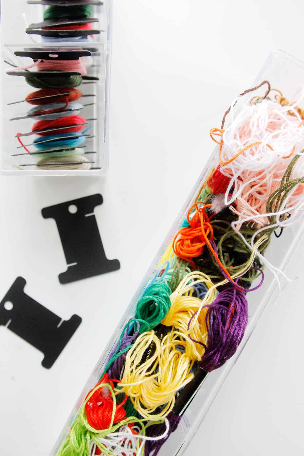 Free Floss Bobbin Template for Embroidery Storage see kate sew