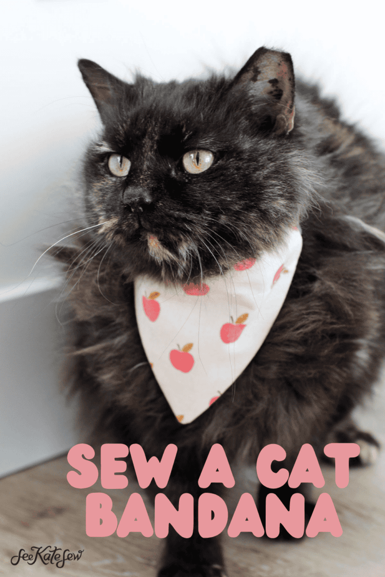 Cat Bandana Sewing Pattern - see kate sew