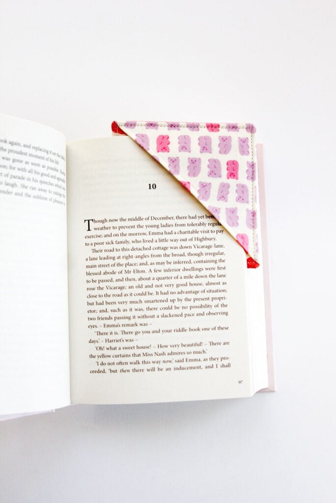 Corner Bookmark Sewing Pattern