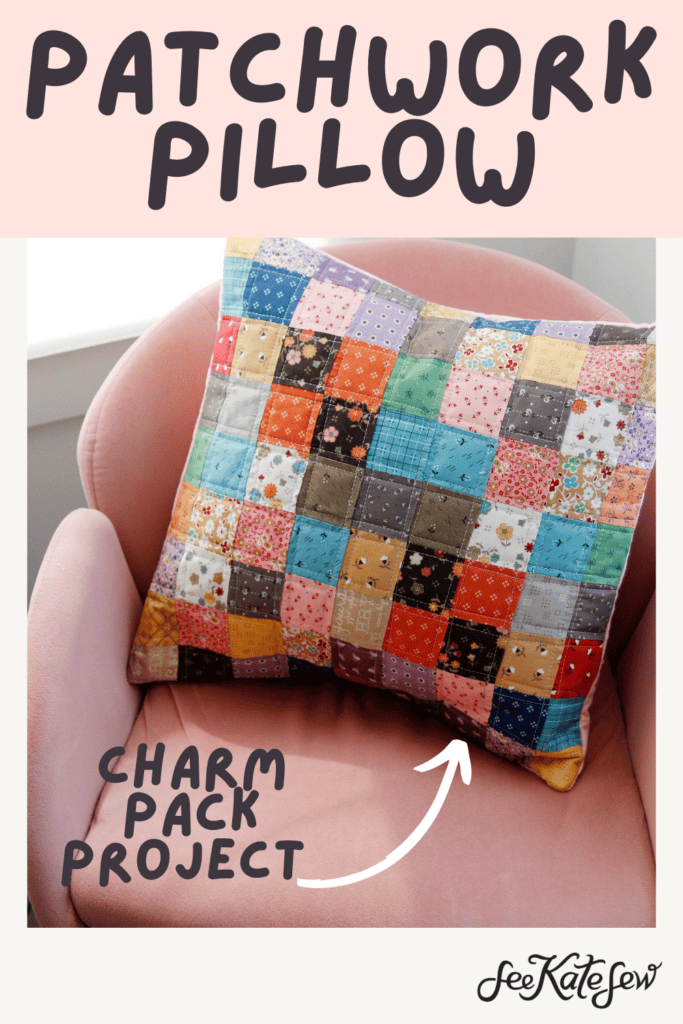 Charm Square Patchwork Pillow