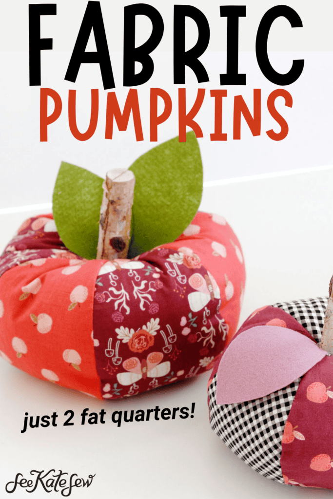 Fabric Pumpkin Sewing Tutorial + Free Pattern