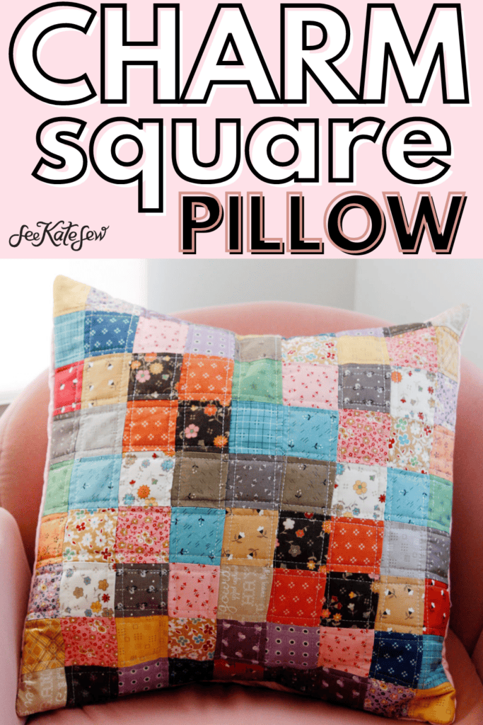 Charm Square Patchwork Pillow