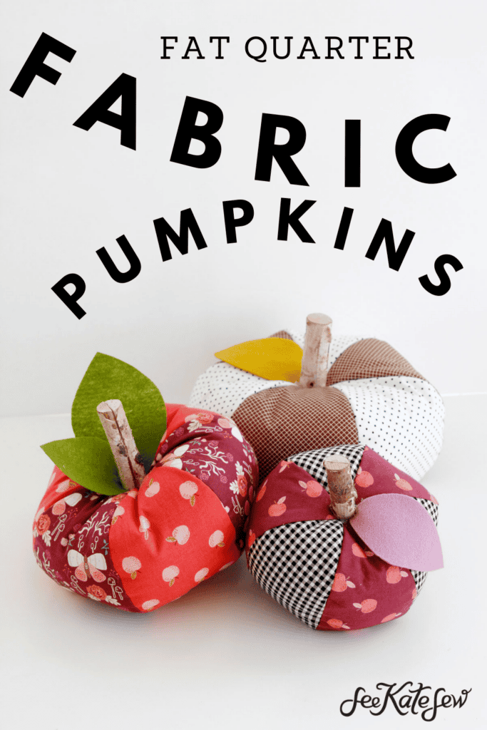 Fabric Pumpkin Sewing Tutorial + Free Pattern