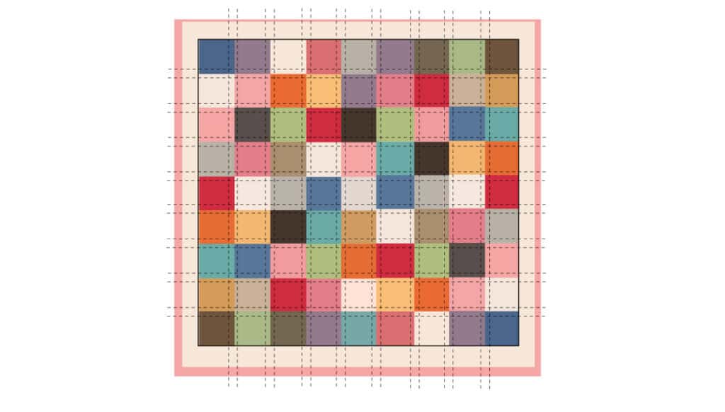 Charm Square Patchwork Pillow