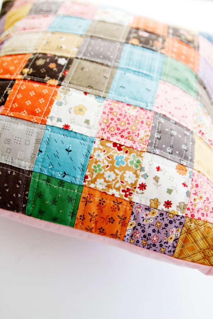 Charm Square Patchwork Pillow