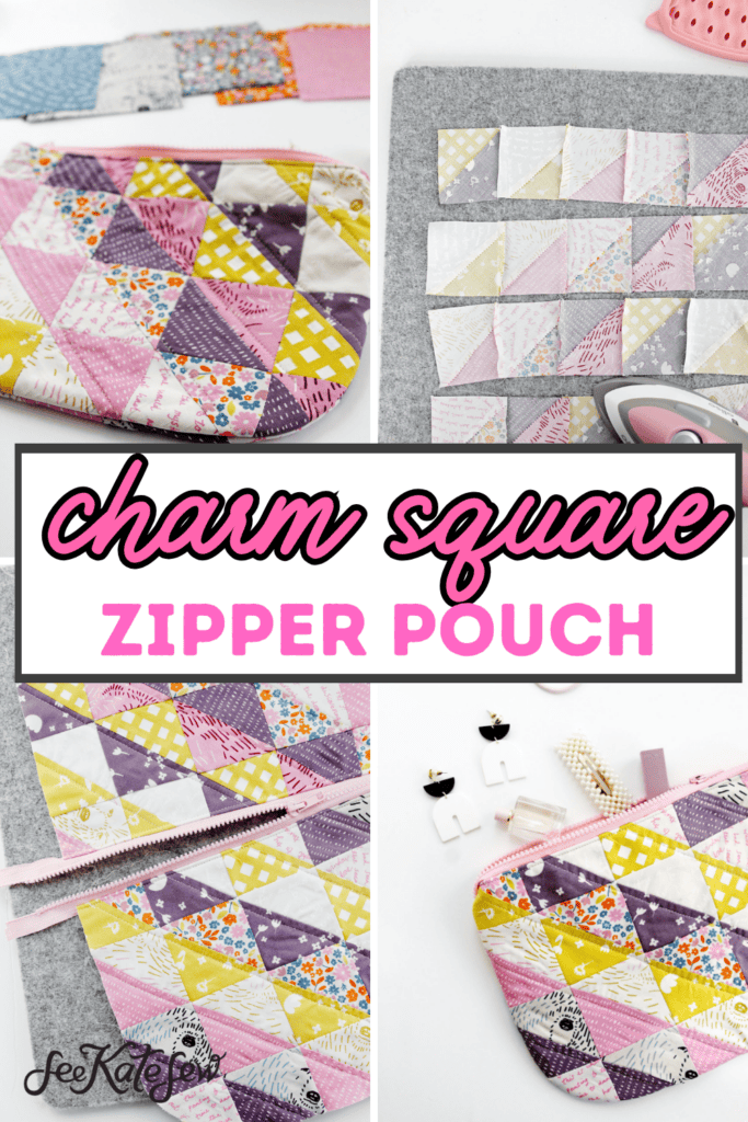 Charm Square Zipper Pouch