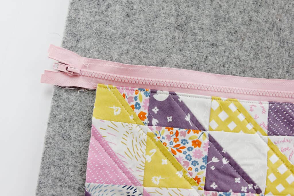 Charm Square Zipper Pouch