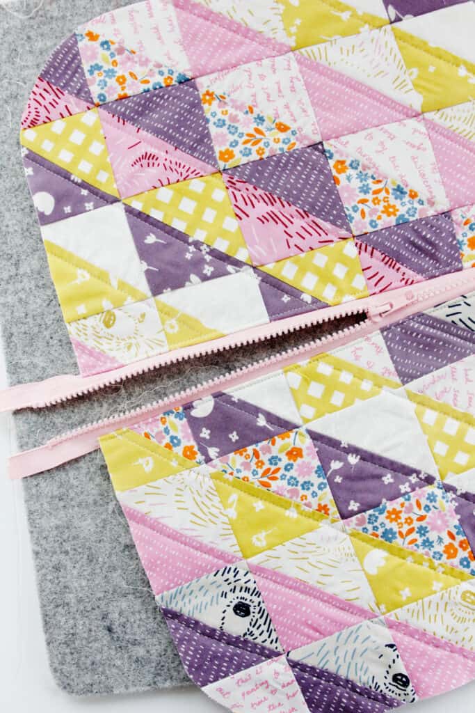 Charm Square Zipper Pouch