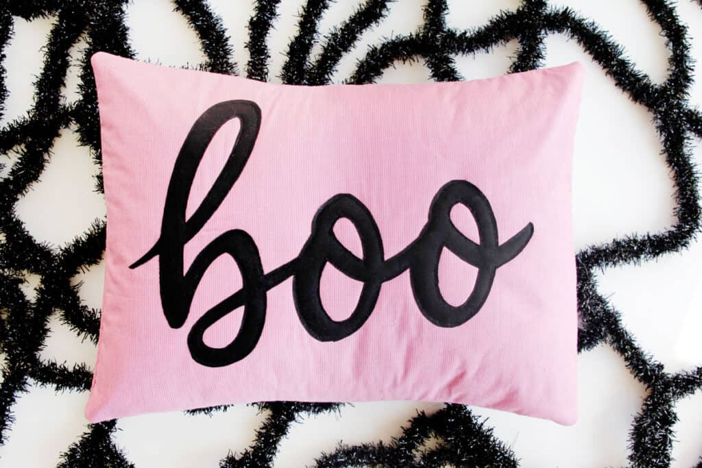 Halloween Boo Pillow Appliqué Sewing Pattern