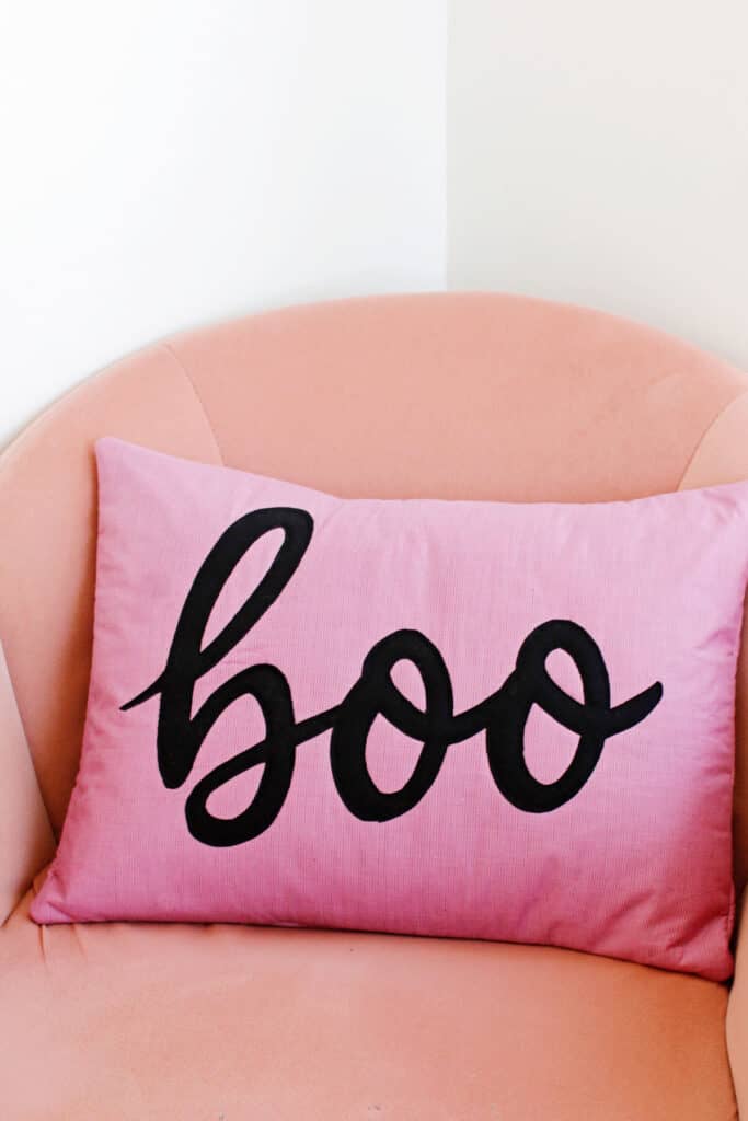 Halloween Boo Pillow Appliqué Sewing Pattern