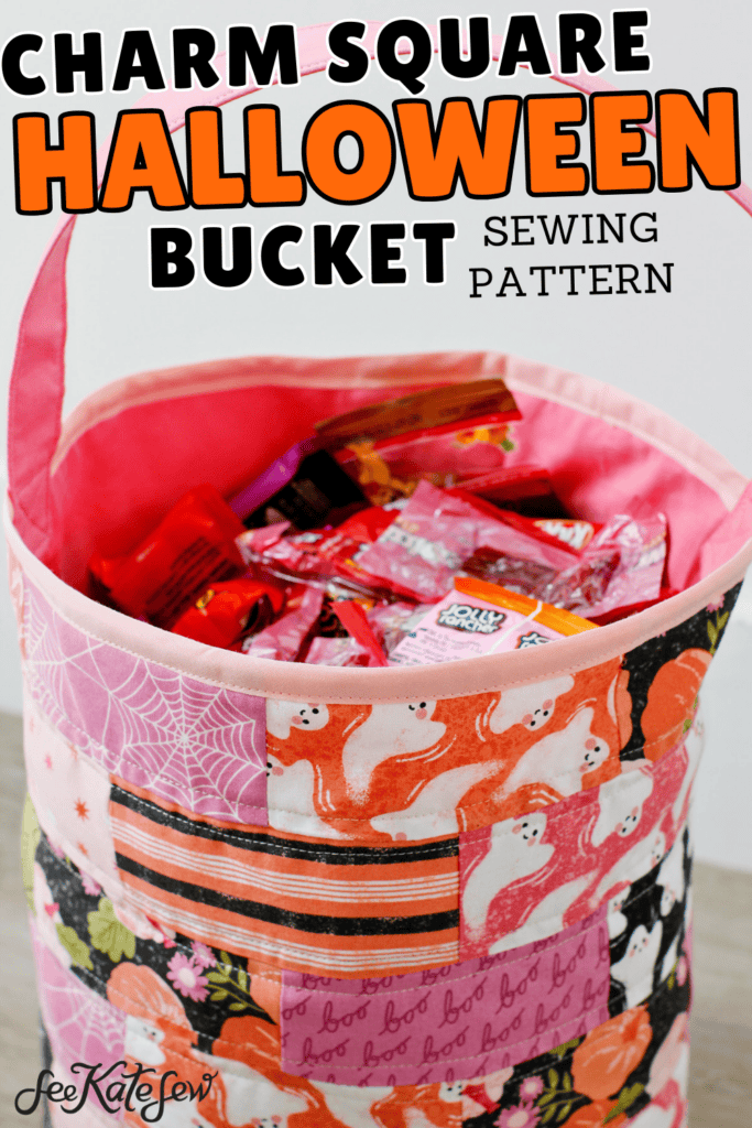 Charm Square Projects: Fabric Halloween Bucket