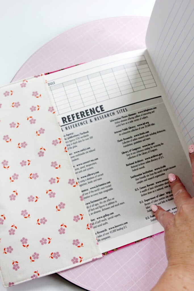 Quilted Composition Notebook Cover