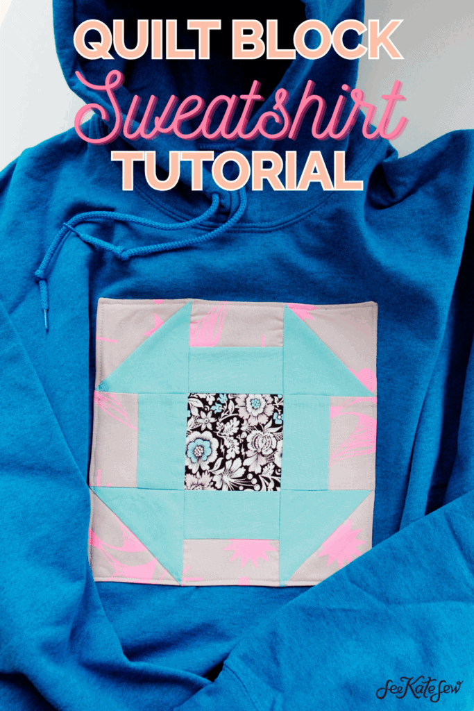 Quilt Block Sweatshirt Tutorial & Free Pattern