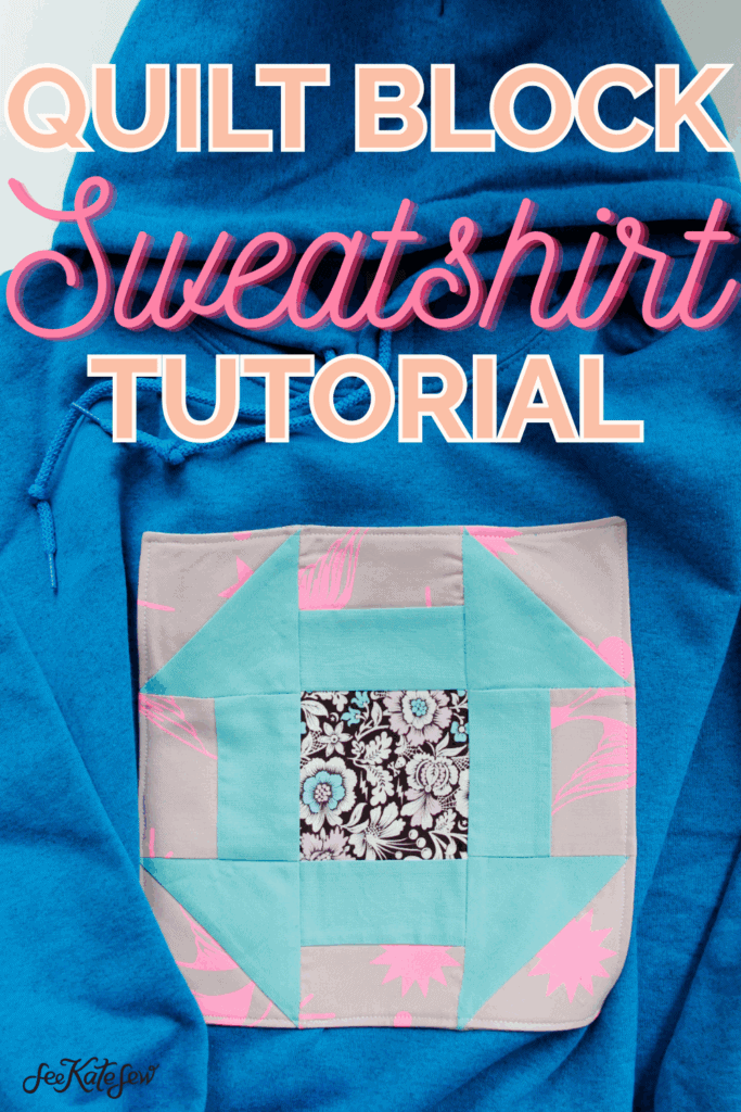 Quilt Block Sweatshirt Tutorial & Free Pattern