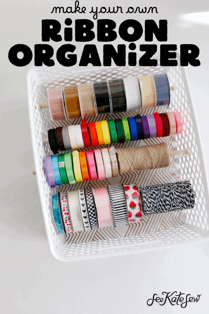 Sewing Room Hacks - Ribbon Organizer