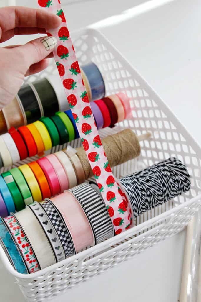 Sewing Room Hacks - Ribbon Organizer