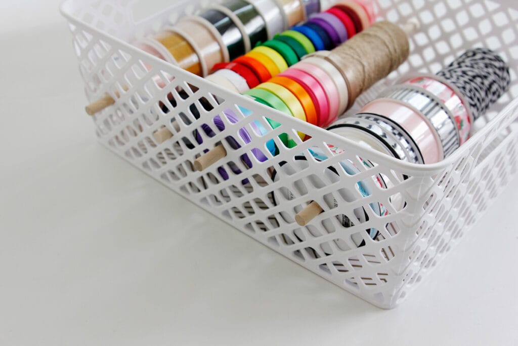 Sewing Room Hacks - Ribbon Organizer