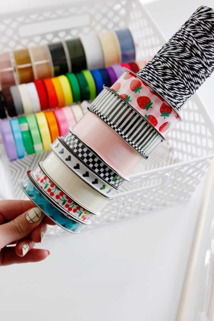 Sewing Room Hacks - Ribbon Organizer