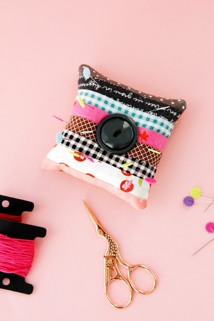 scrappy pincushion
