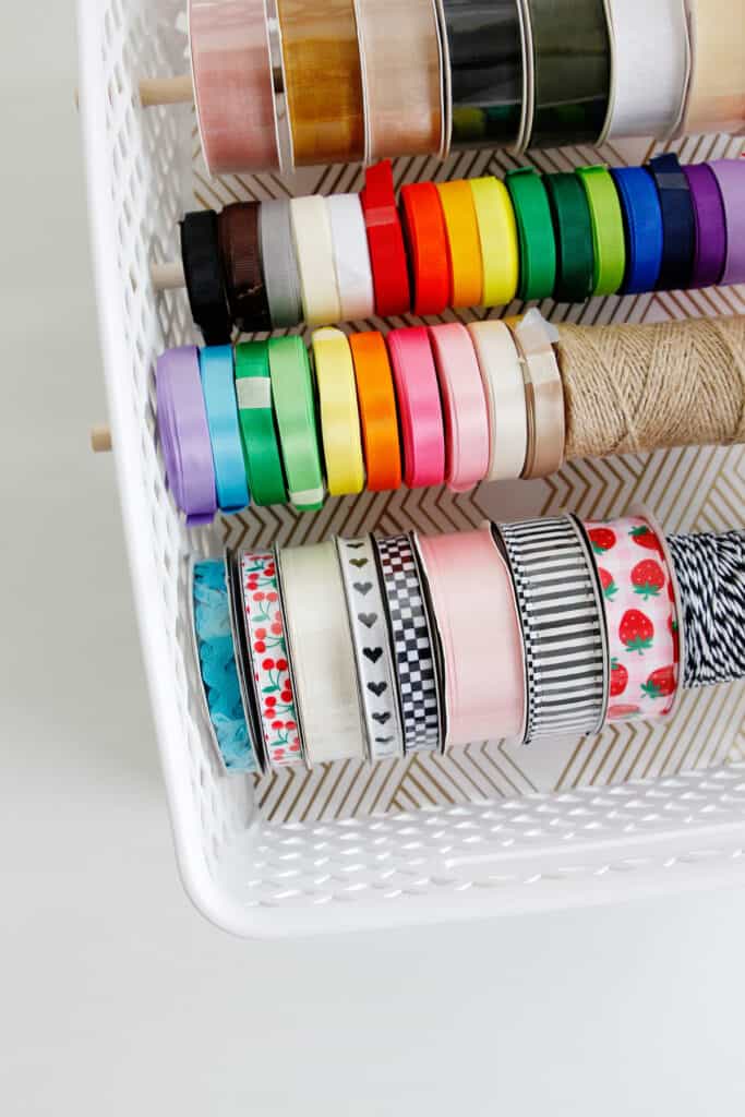 Sewing Room Hacks - Ribbon Organizer