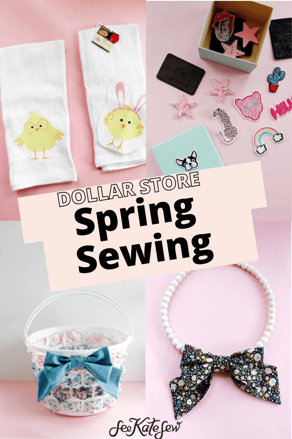 Spring Organizing + Sewing Projects Using Dollar Tree Finds - see kate sew